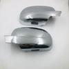 For Chevrolet Silverado 1500 2500 3500 GMC Sierra Car Sticker Rearview Side Mirror Cover Wing Cap Exterior Door Case Trim Carbon