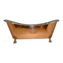 Copper Clawfoot Bathtub Nickel Inside