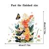 3D Vision Small Flower Wall Stickers Peel and Stick Butterfly Florals for Living Room Kitchen Corridor Entrance Wall Decoration