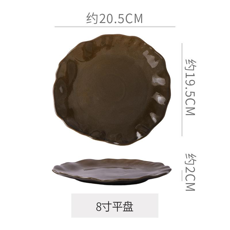 Ceramic Dinner Plate Western Steak Plates Dessert Bowl and Water Cup Pasta Dish Sushi Plate Serving Plates Soup Bowl Fruit Bowls