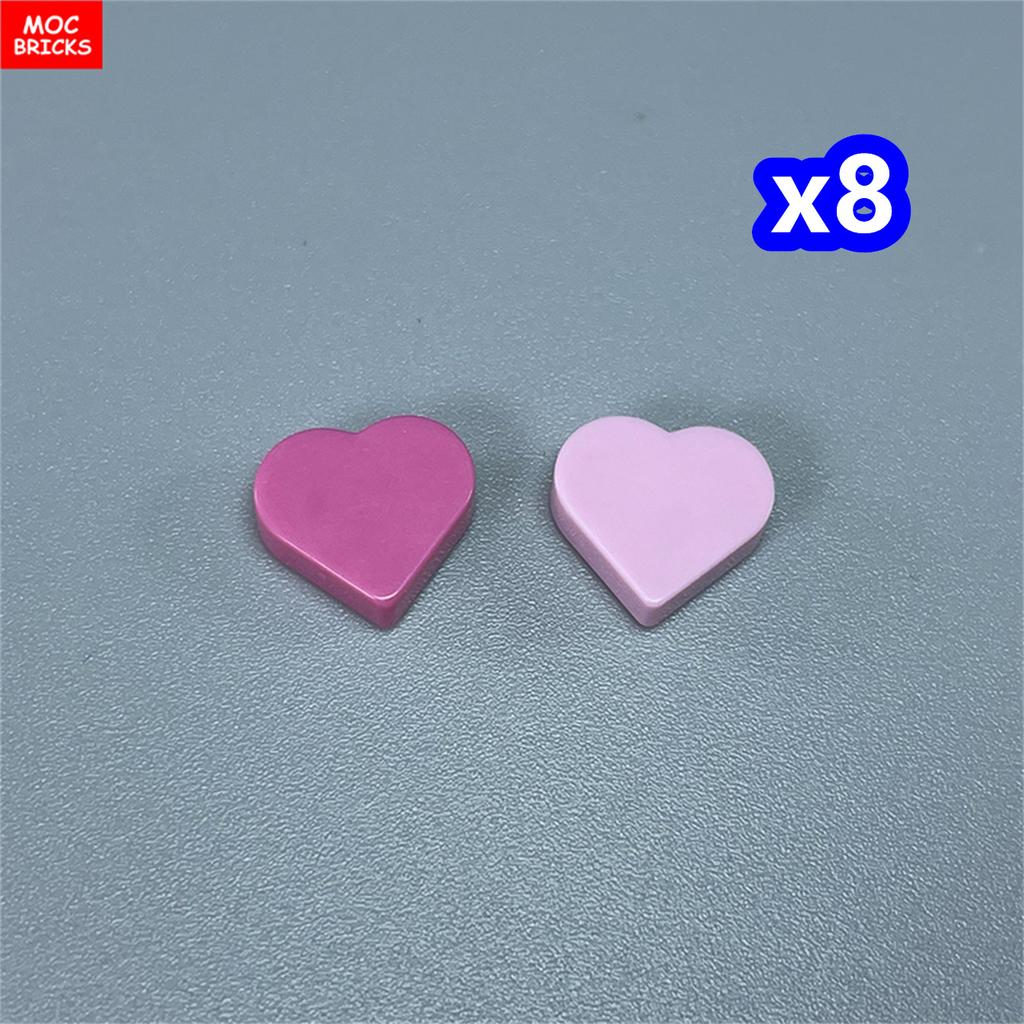 MOC Blocks Utensil Star Magic Wand 6124 Stick Love Heart Crown Bow Construction Bricks Part Playthings Accessories Princess Girl Dolls