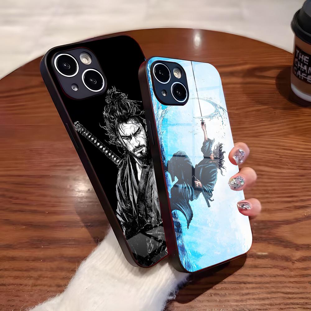 Vagabond Manga Classic Phone Case For IPhone 17 Pro Max 16 15 14 Pro Max 13 11 Plus Glass Cover