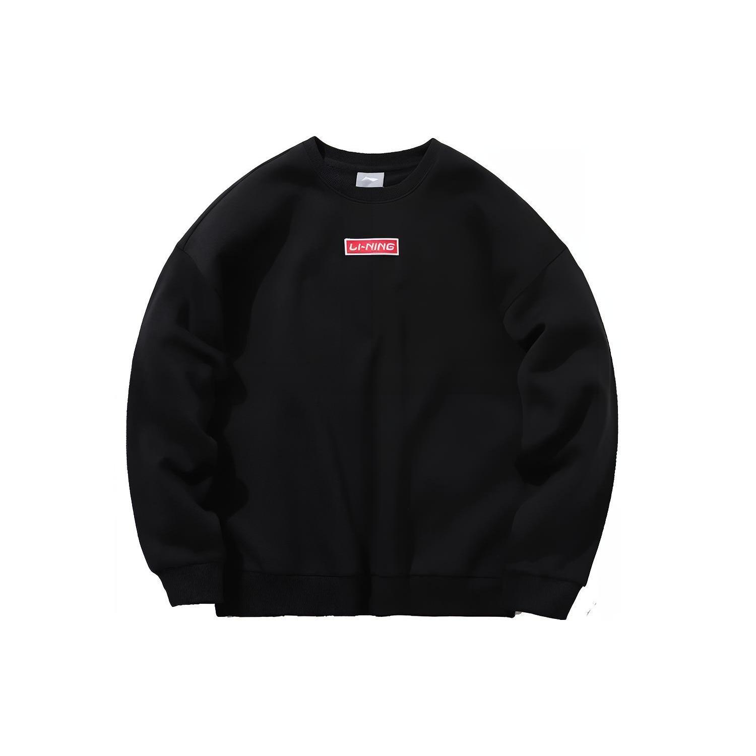 Li Ning Sports Fashion Collection Sweatshirt Unisex Black AWDP696-10 XXL