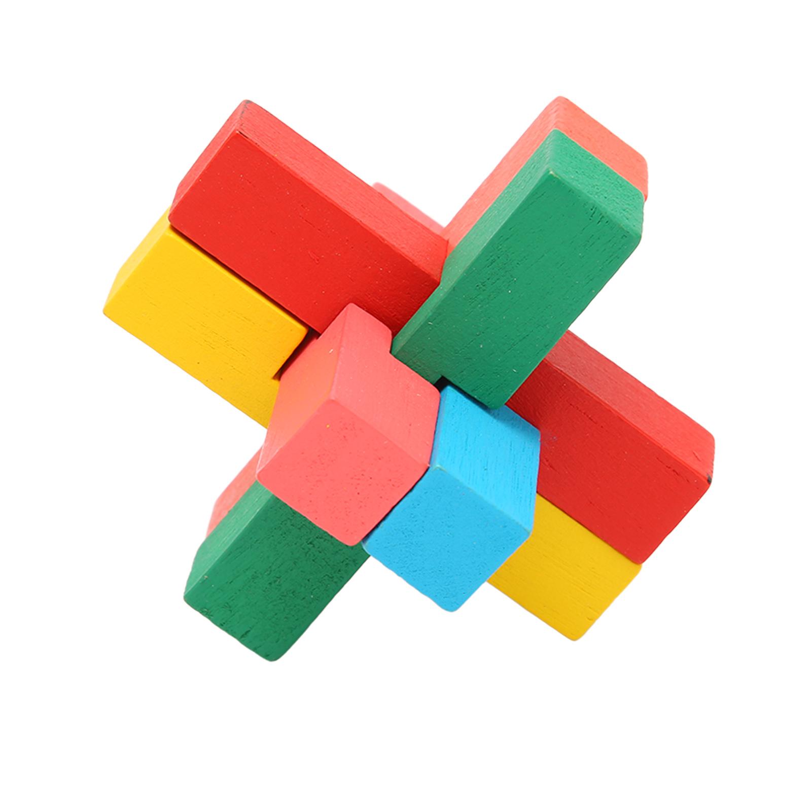 

6 в 1 деревянная головоломка-головоломка, игрушки-замки, интеллектуальные головоломки, игры для мозга для пожилых людей