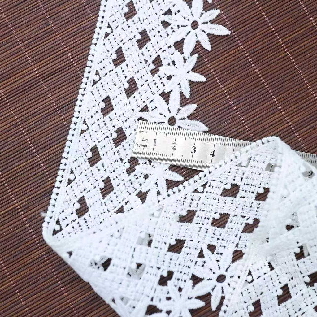 Milk Silk Lace, Water Soluble Embroidery Lace Accessories Diy Accessories Women'S Lolita Skirt Water Soluble Lace