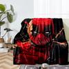 Deadpool Theme Printed Blanket - Perfect for Couch, Bed, Travel & Outdoor Use | Machine Washable, Cozy & Durable.