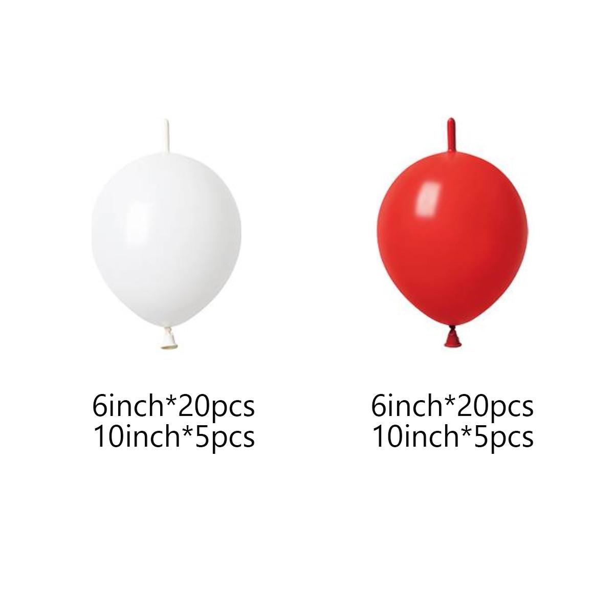 

50 шт., белый, красный, набор воздушных шаров, арка, декор для дома, воздушный шар, воздушный шар «сделай сам»