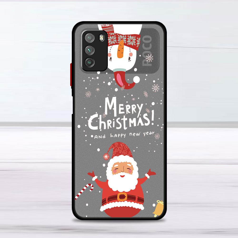 Christmas Doll Deer Case For Xiaomi Mi Poco X3 NFC M3 11 10 12 9T 11T 10T Pro Note 10 Lite Matte Hard Phone Covers