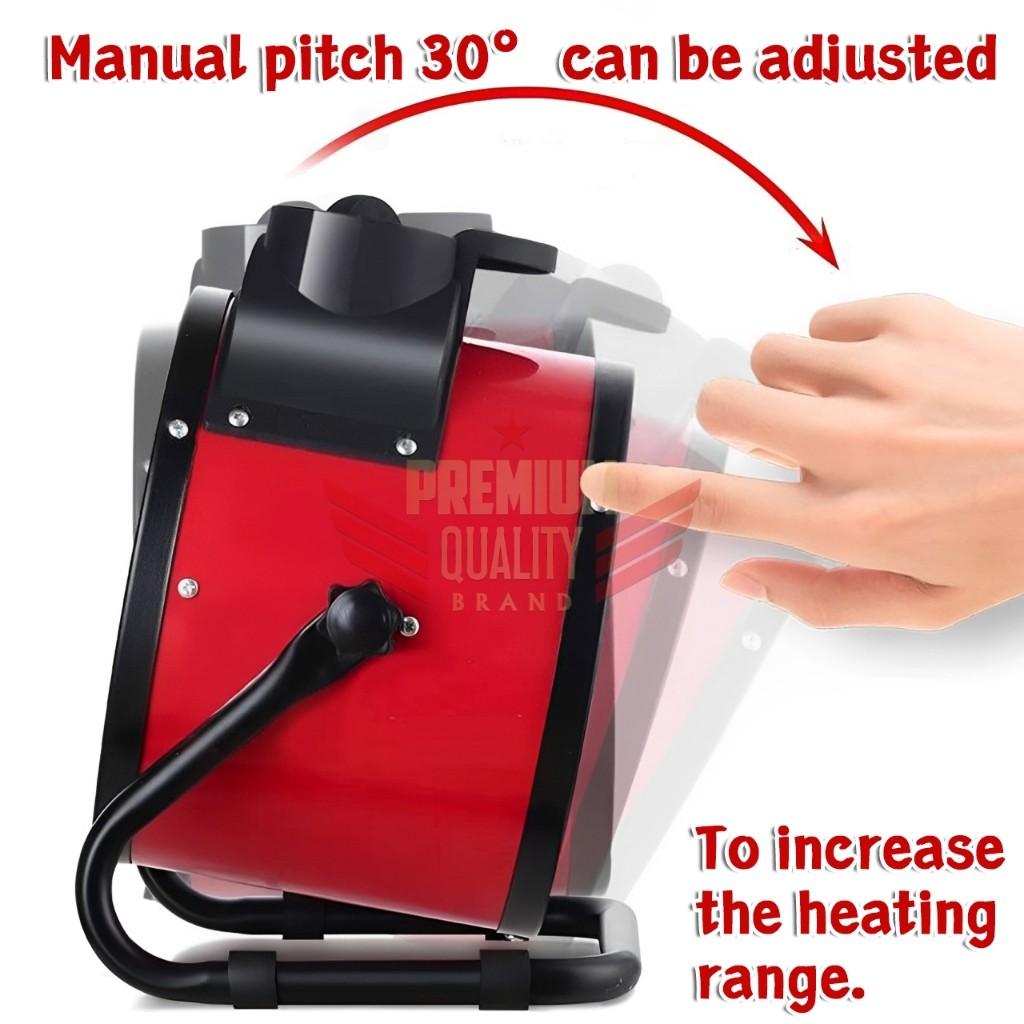 3000W Industrial Electric Heater Fan portable Space Heater Warm Workshop Garage Air Fan Commercial Blower lantai Circulating hot air blower