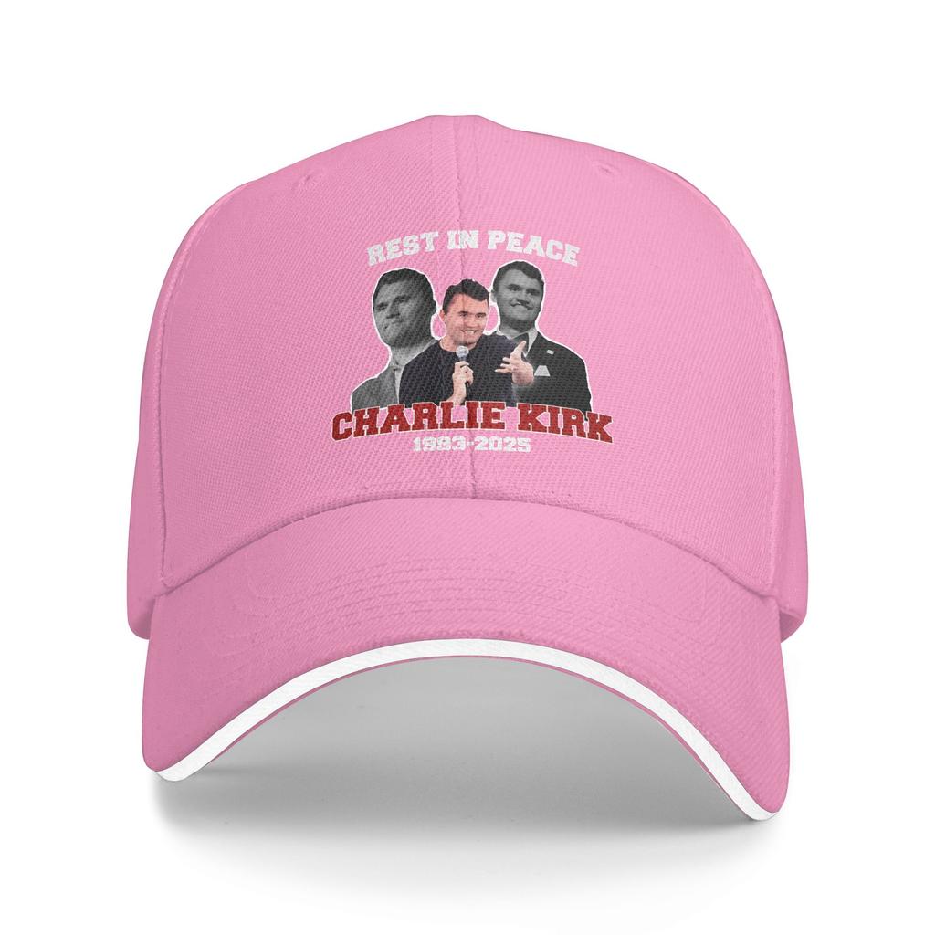 Charlie Kirk Rest In Peace Casual Baseball Cap Kpop Rock Hip Hop Hats Summer Sun Visor Female Male y2k Cute Baseball Caps
