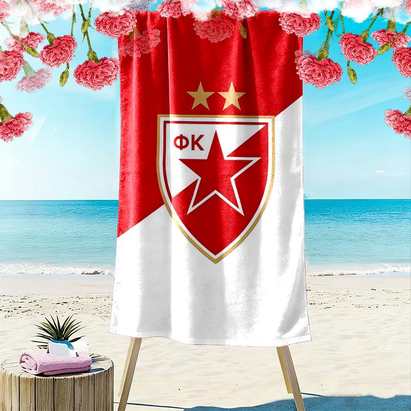 Crvena zvezda Print Beach Towel, Large Soft Quick Dry Towel for Beach Camping Swimming