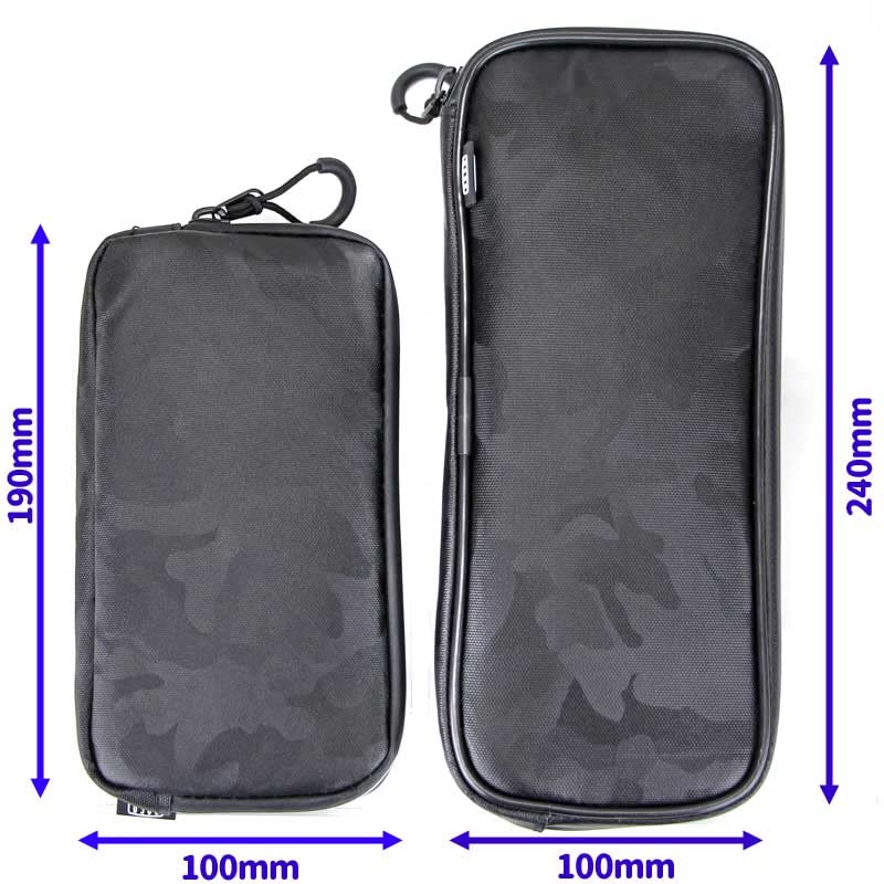 R250 Waterproof SmartRide Monotone Medium Pouch, Camouflage, Long, Black,