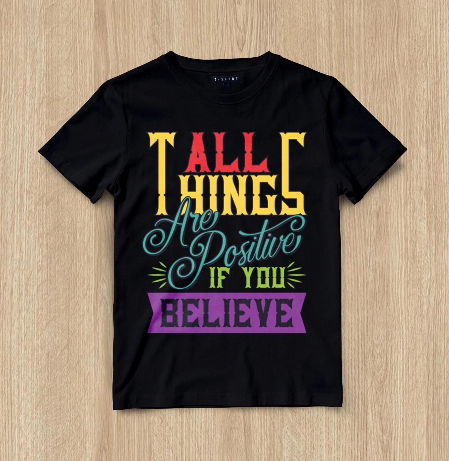 

Custom The Magic of Positivity T-shirt Design Unisex Jersey Short Sleeve Tee L