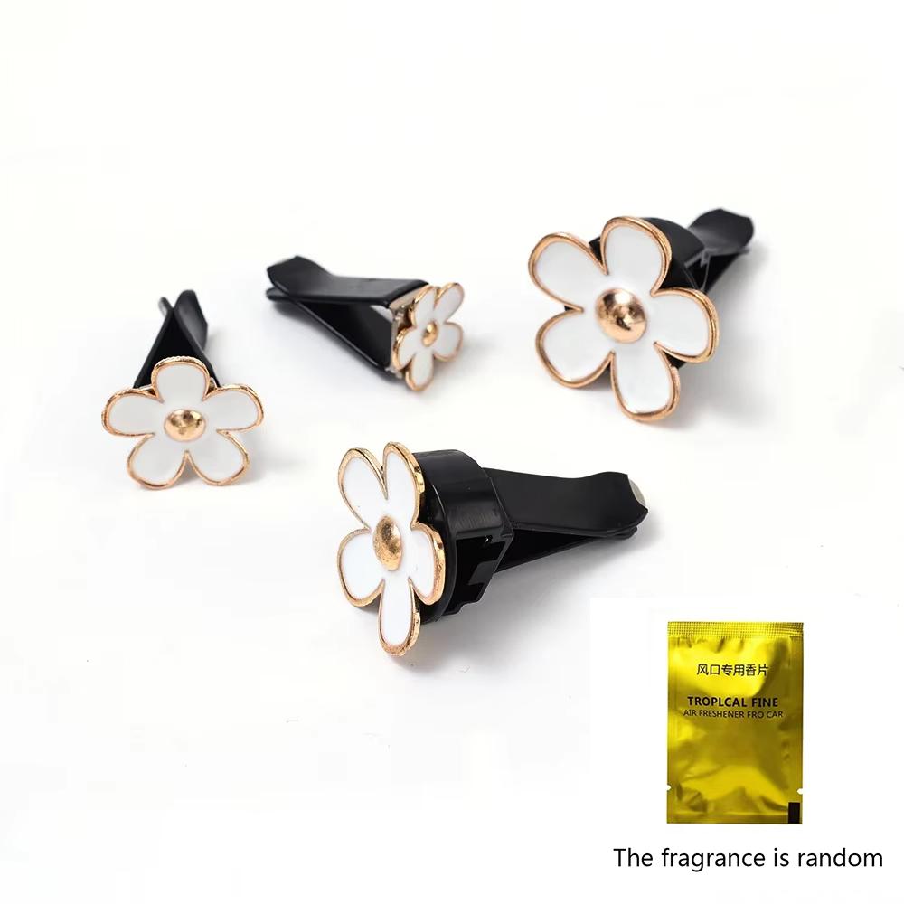 Daisy Car Air Outlet Perfumy Klips Uroczy Mini Kwiat Aromaterapia Kreatywny Samochód Dekoracja Wnętrza Odświeżacz Powietrza Akcesoria
