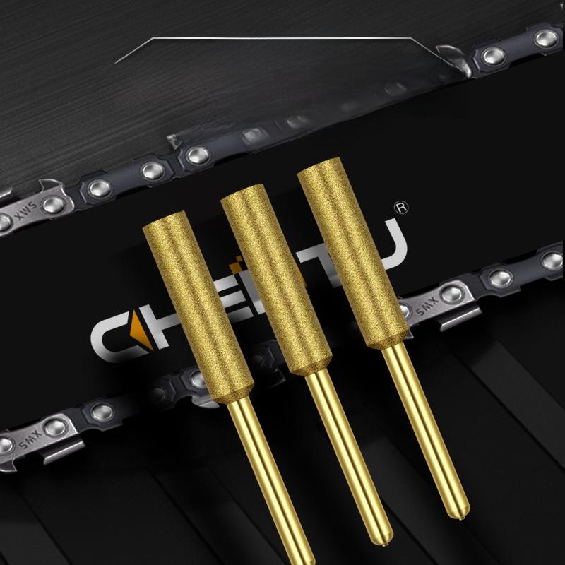 Sada brusných hlav pro řetězové pily: Diamantové brusné pilníky 4,0/4,8/5,5 mm