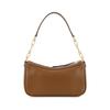 Tory Burch Brass Hardware Zipper Closure Leather Tote Crossbody Shoulder Bag Women Bags Caramel 86557-909