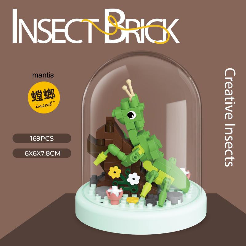 High-Quality Miniature Insect High-Quality Figurines High-Quality Series Tiny scale High-Quality Building High-Quality Blocks Youngsters With box