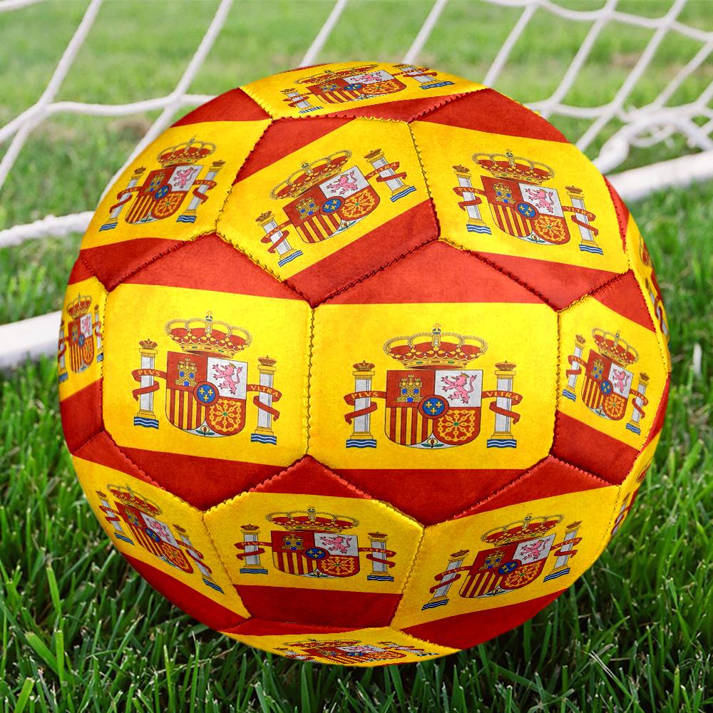 Spanish National Emblem Printed Size 5 Soccer Balls, High-Quality, Anti-Slip, Protective Football, A Unique Gift , Birthdays, Christmas Gifts