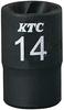 Kyoto Tool Twist Socket 14mm X Drive X 32mm Overall 1 Piece (KTC) B3TW14, 9.5mm Length,