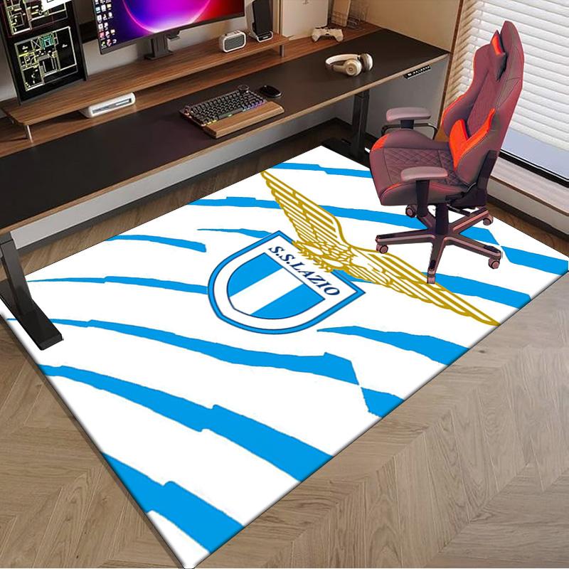 Lazio Football Club Emblem Area Rug Office rug, Chair Rug, Decor Carpet Livingroom bedroom Mat, Large Size Fan gifts Christmas gifts