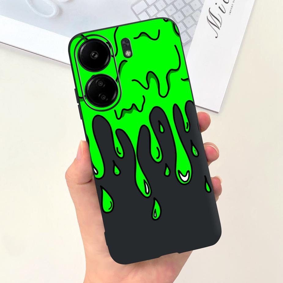 For Xiaomi Poco C65 Case Redmi 13C Cute Fashion Cartoon Cover Soft Silicone Phone Case For Xiaomi Redmi 13C Poco C65 C 65 Bumper