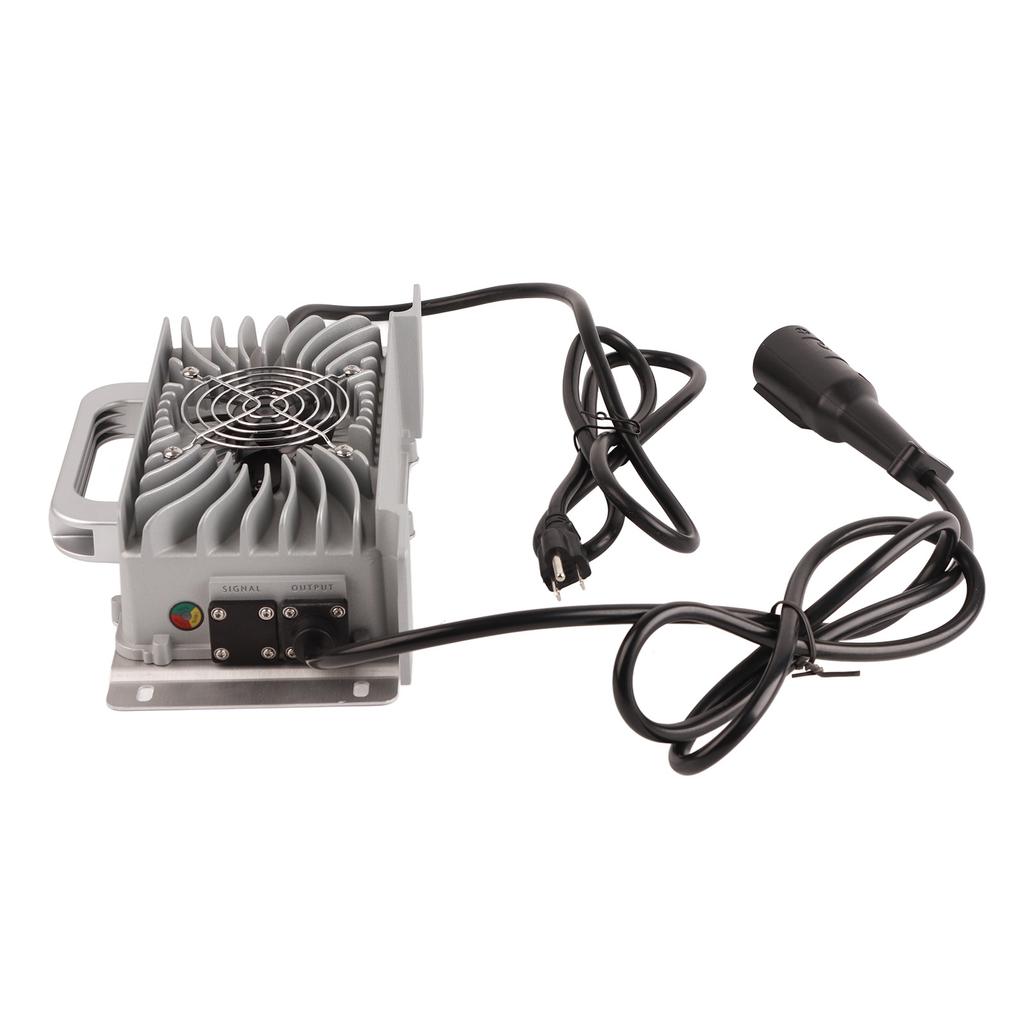 48V 15A Golf Cart Battery Charger IP67 Waterproof  3 Pin Round Plug Fit for Club Car Golf Cart