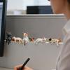 10pcs Mini Cat Figurine Set Cute Kitten Figurine Office Desk Computer Car Dashboard Decorations, Resin Craft Ornaments gifts