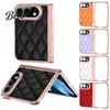 Scratch Resistant Phone Shell Faux Leather Case for IPhone-Duo, with Screen Protector & Hinge Impact Protective Protection, Rhinestone Cover,