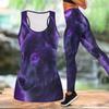 Wild Wolf Pattern Print Yoga Outfit for Women Fashion Workout Leggings Fitness Sports Casual Yoga Set Sports Suit