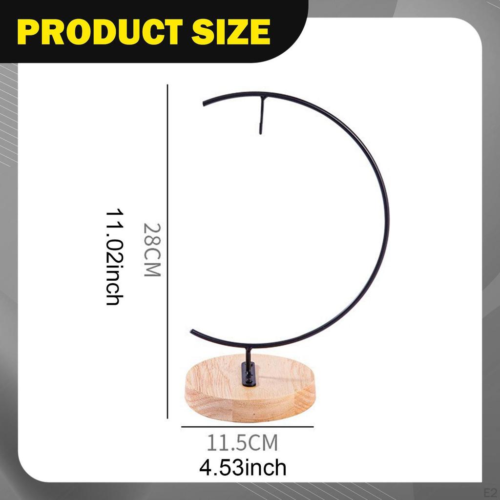 Terrarium Ornament Display Stand Glass Globe Holder Tabletop Hanger Iron Pothook for