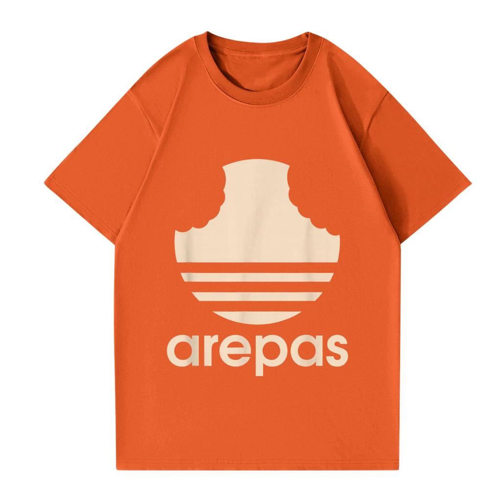 Women's And Men's Fashionable Round Neck Casual Print Short Sleeved T-shirt Top