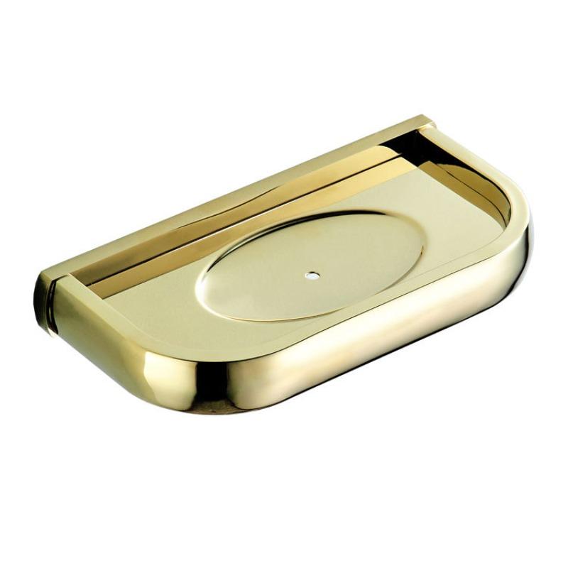 Simple Soap Holder Brass Plated with Gold Soap Holder Bathroom Soap Box Bathroom Pendant