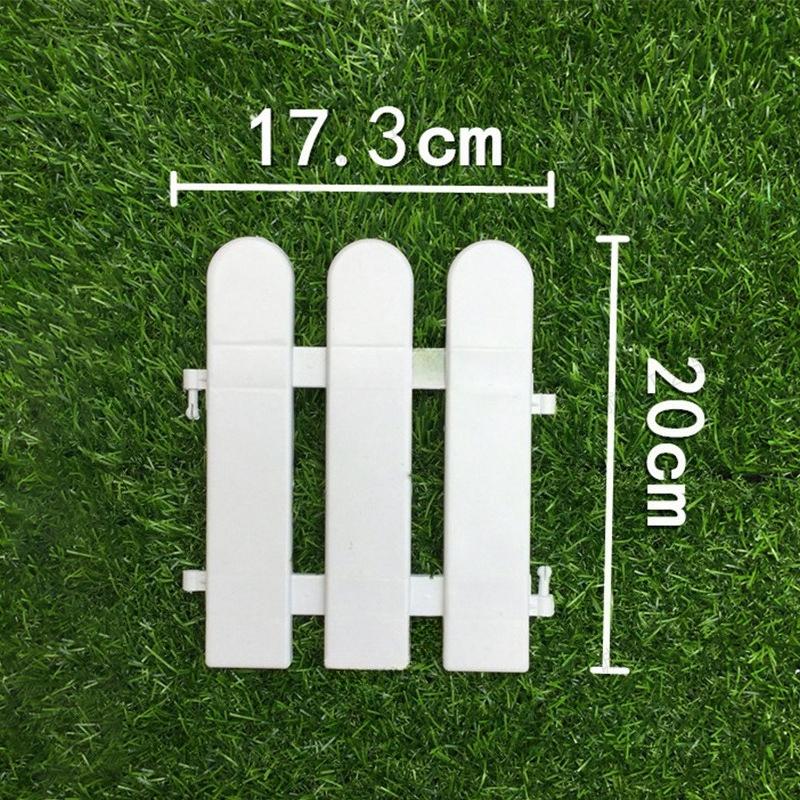 

White Plastic Fence, Garden Courtyard, Garden Fence, Christmas Decoration, Green Fence, Gardening