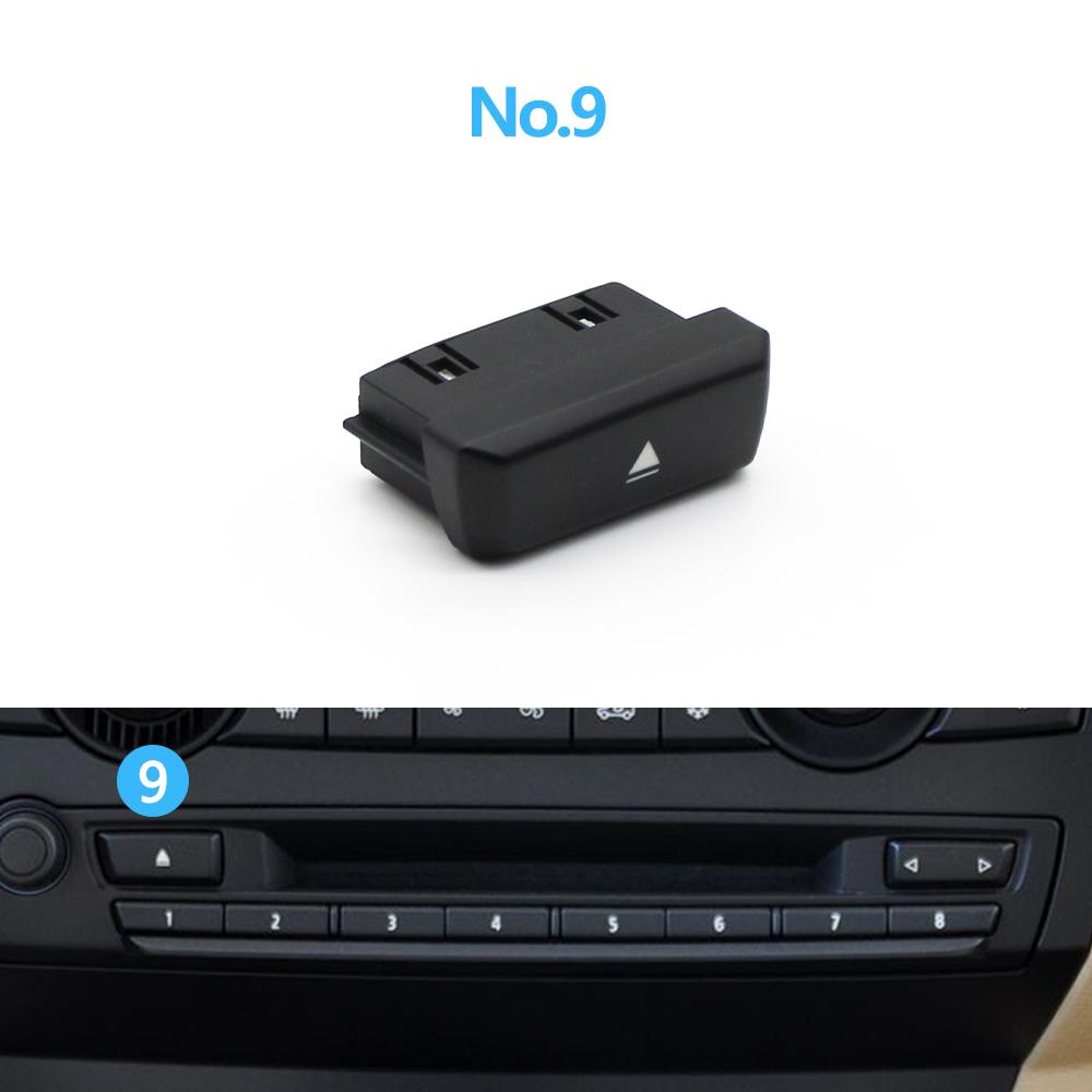 Buton Control Comutator Player Multimedia CD Panou de Bord Mașină Butoane Mod Număr Digital Pentru BMW X5 X6 E70 E71 E72 2007-2013