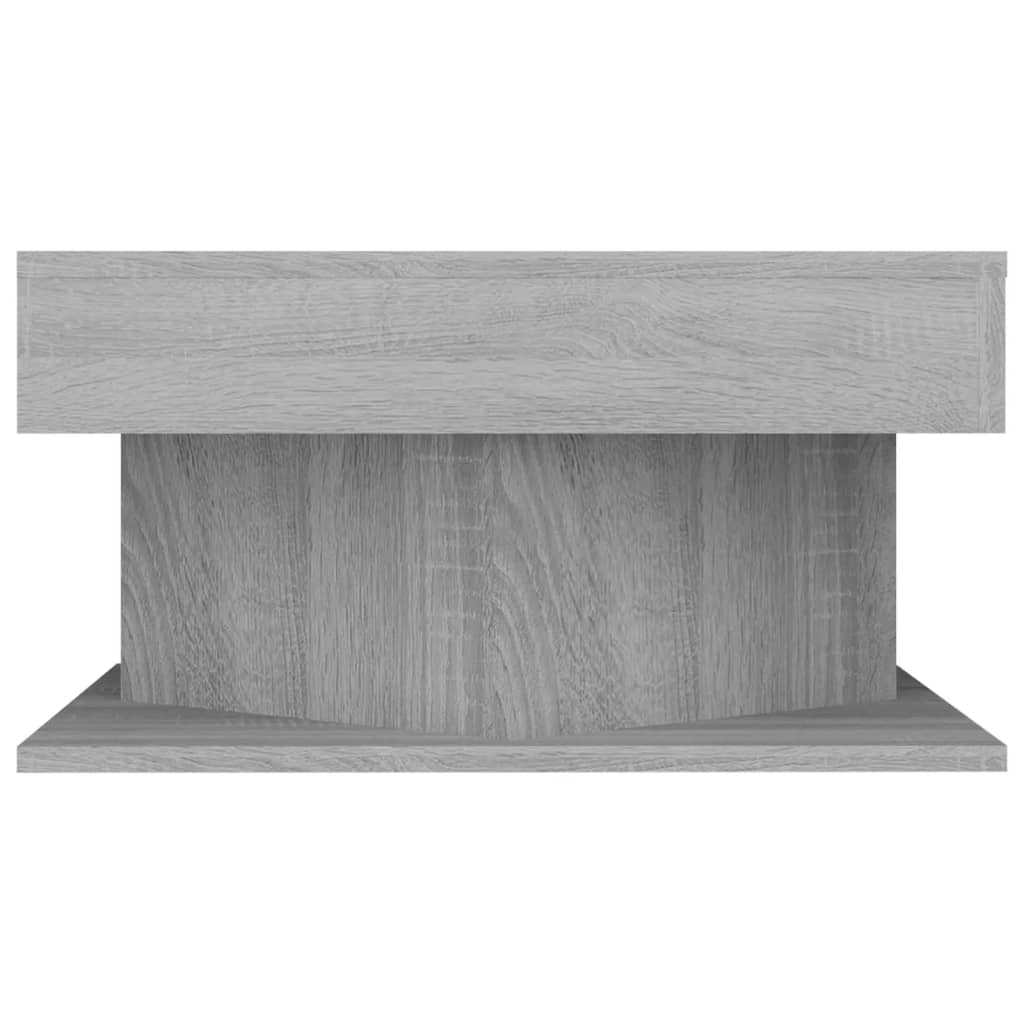 Vidaxl Coffee Table, Grey Sonoma Oak, 57X57X30 Cm
