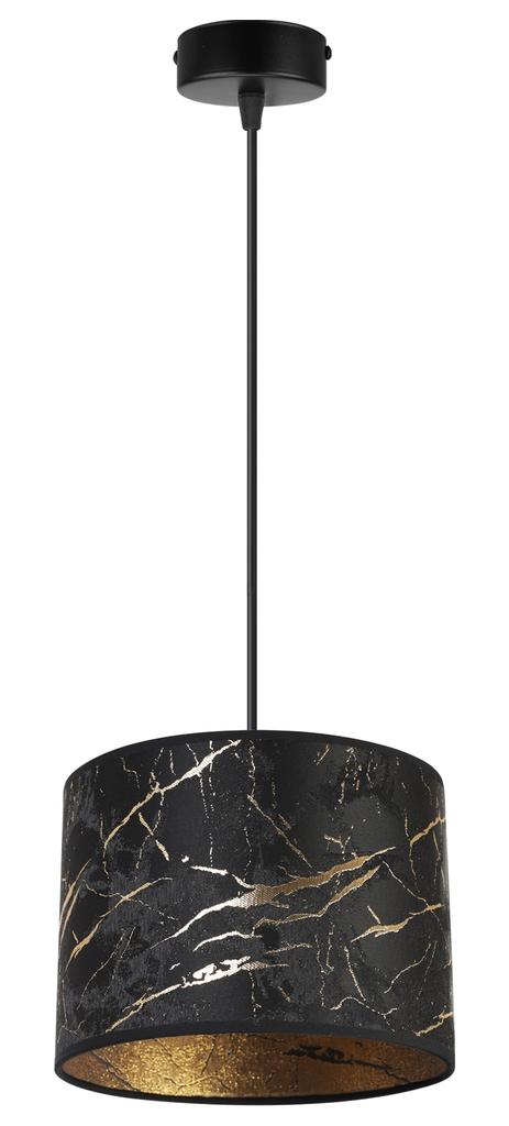 DECKENHÄNGELAMPE, GOLDENER MARMOR-LAMPENSCHIRM
