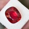 RARE Natural Red Ruby 11 Ct Cushion Shape CERTIFIED Loose Gemstone For Her/Him