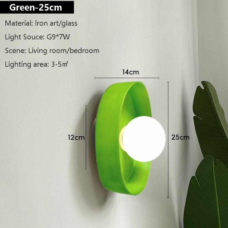 Wandleuchte Minimalistisch Raumdekoration Deckenleuchten für Schlafzimmer Wohnzimmer Arbeitszimmer Innen Zuhause Rund Glas Beleuchtung Leuchte