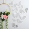 3D Three-dimensional Hollow Butterfly Wall Sticker Wall Decoration Living Room Wall Arrangement Metal Texture Creative Sticker