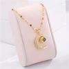 100 Languages 'I Love You' Projection Necklace - Star & Moon Diamond Clavicle Chain Pendant