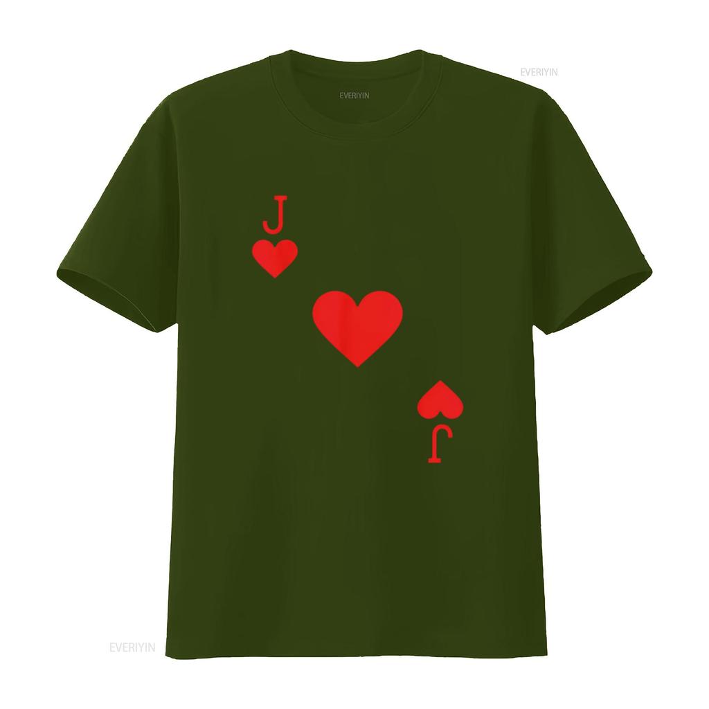 Costume Jack di Cuori T-shirt Donna Halloween Carte da Mazzo Nero Vintage Lavato Casual Traspirante Streetwear Grafica Alla Moda