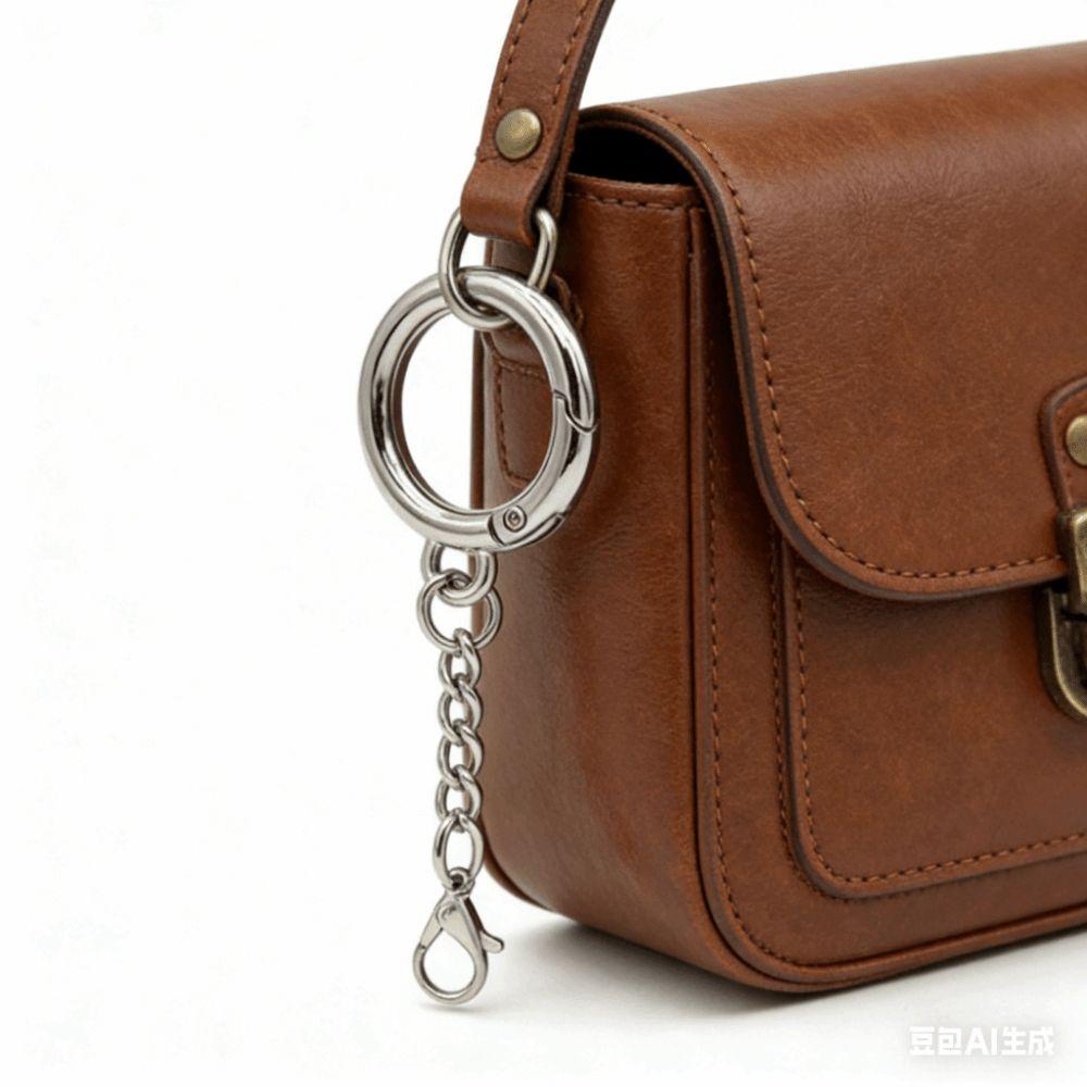 10Pcs Mirror Polish Keychains Keys Holder Spring Ring Clasp Keyring Split Ring DIY Key Chains