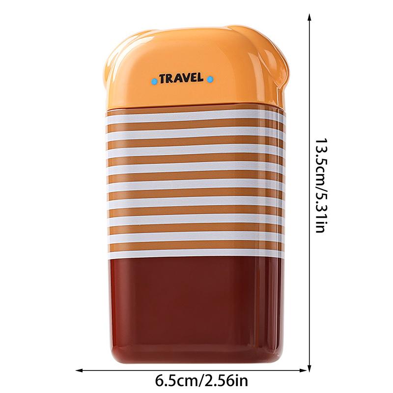 1Pc Portable Toothbrush Cup Bathroom Toothpaste Holder Storage Case Box Organizer Travel Toiletries Storage Cup Creative