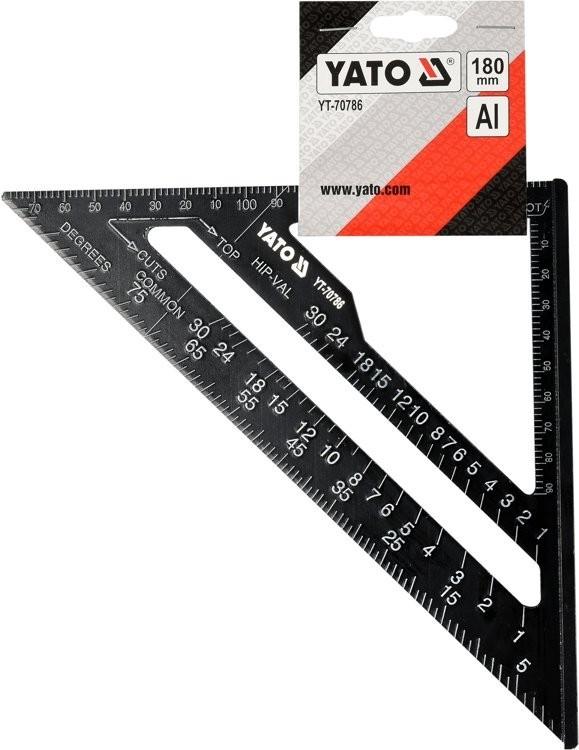 CARPENTER'S SQUARE 180 MM YT-70786 YATO