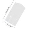 30pcs 60x150cm Clear Plastic Suit Cover for Garment Dustproof Storage Home Shop Outdoor Use Lightweight Clothes Cover Bag