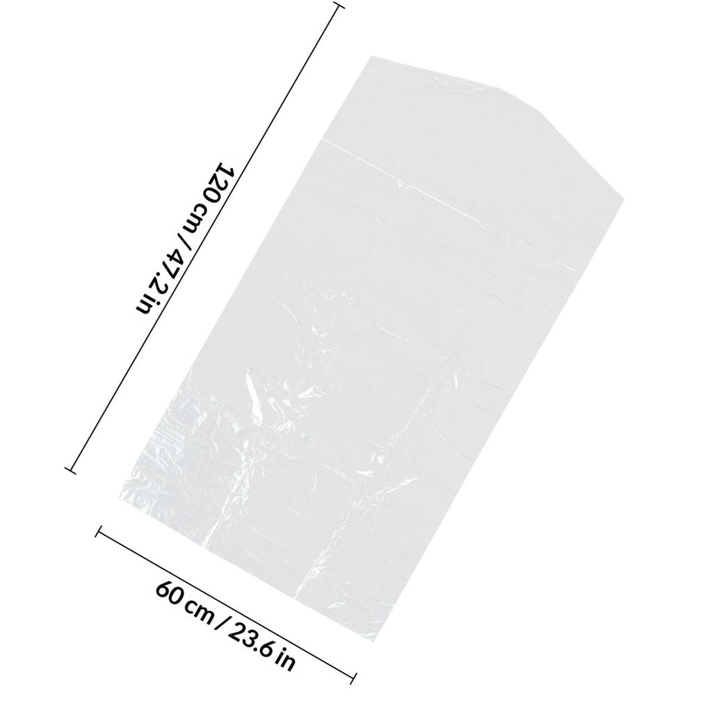 30pcs 60x150cm Clear Plastic Suit Cover for Garment Dustproof Storage Home Shop Outdoor Use Lightweight Clothes Cover Bag