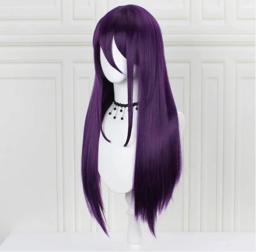 Anime Hra Doki Doki Literature Club Yuri Monika Natsuki Sayori DDLC Dlouhá rovná paruka Párty Syntetické Cosplay paruky pro ženy