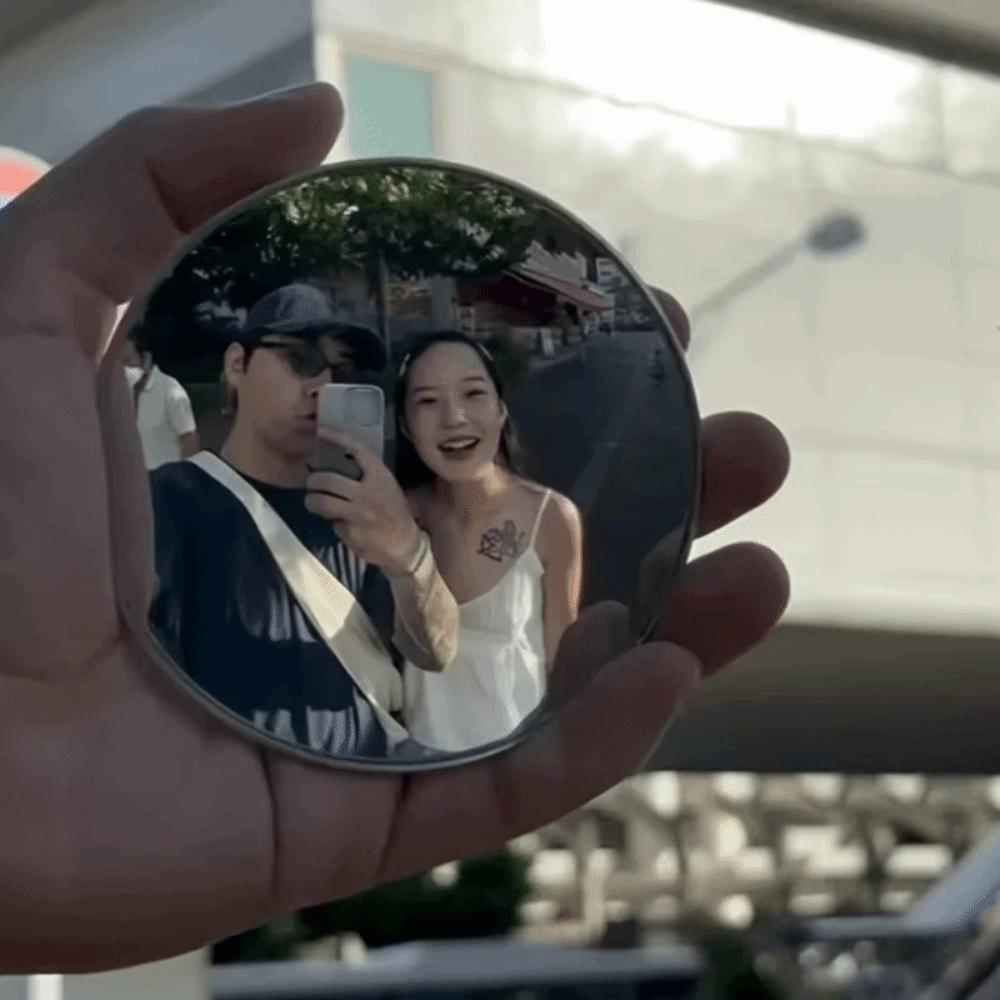 Creative Wide-angle Lens Travel Reflective Mirror Portable Mini Convex Mirror Round Zoom-In Feature Zoom-In Mirrors Vlogging