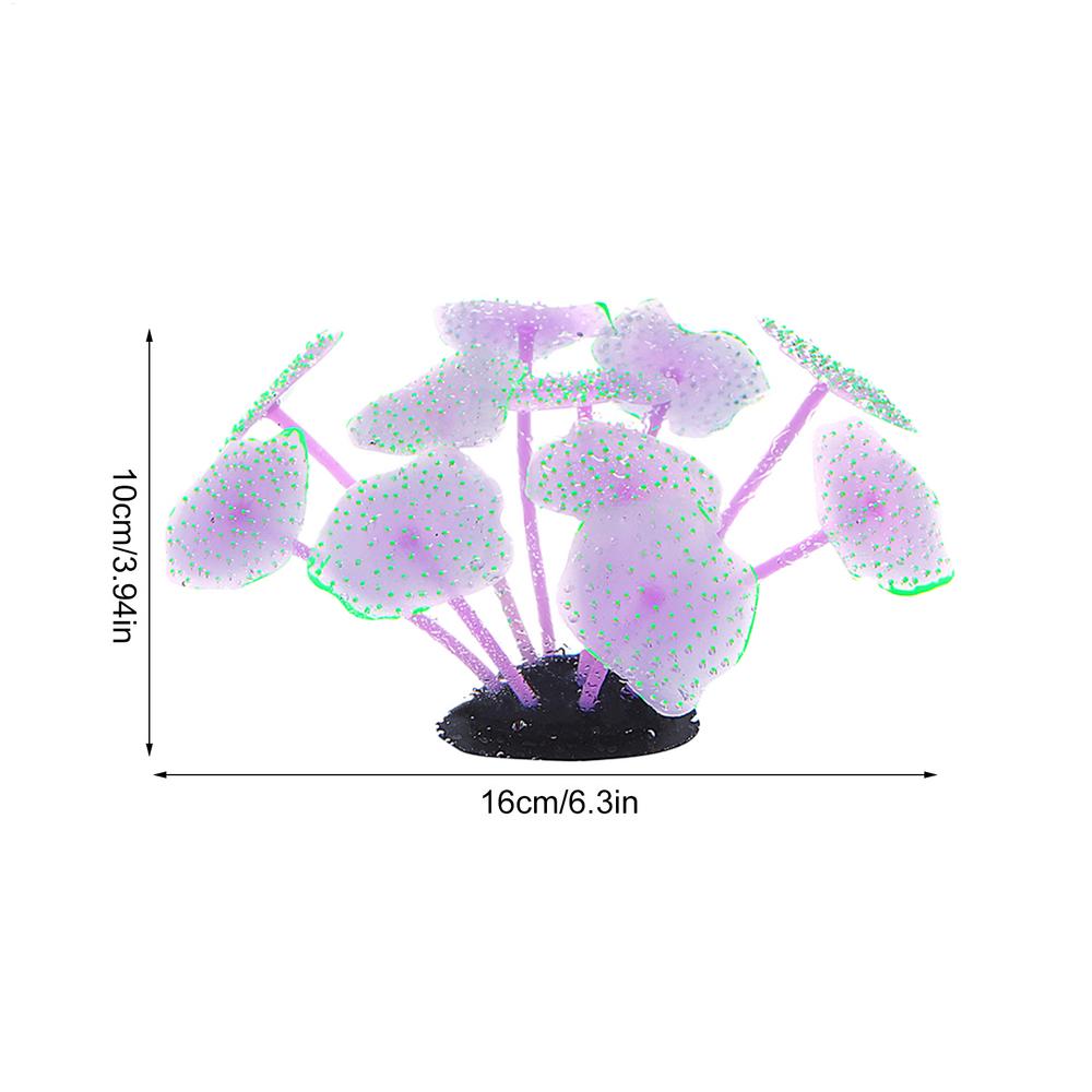 

Светящийся декор для кораллового рифа, светящийся искусственный коралл, декор для аквариумов, украшения для кораллов в аквариуме с эффектом свечения фиолетовый