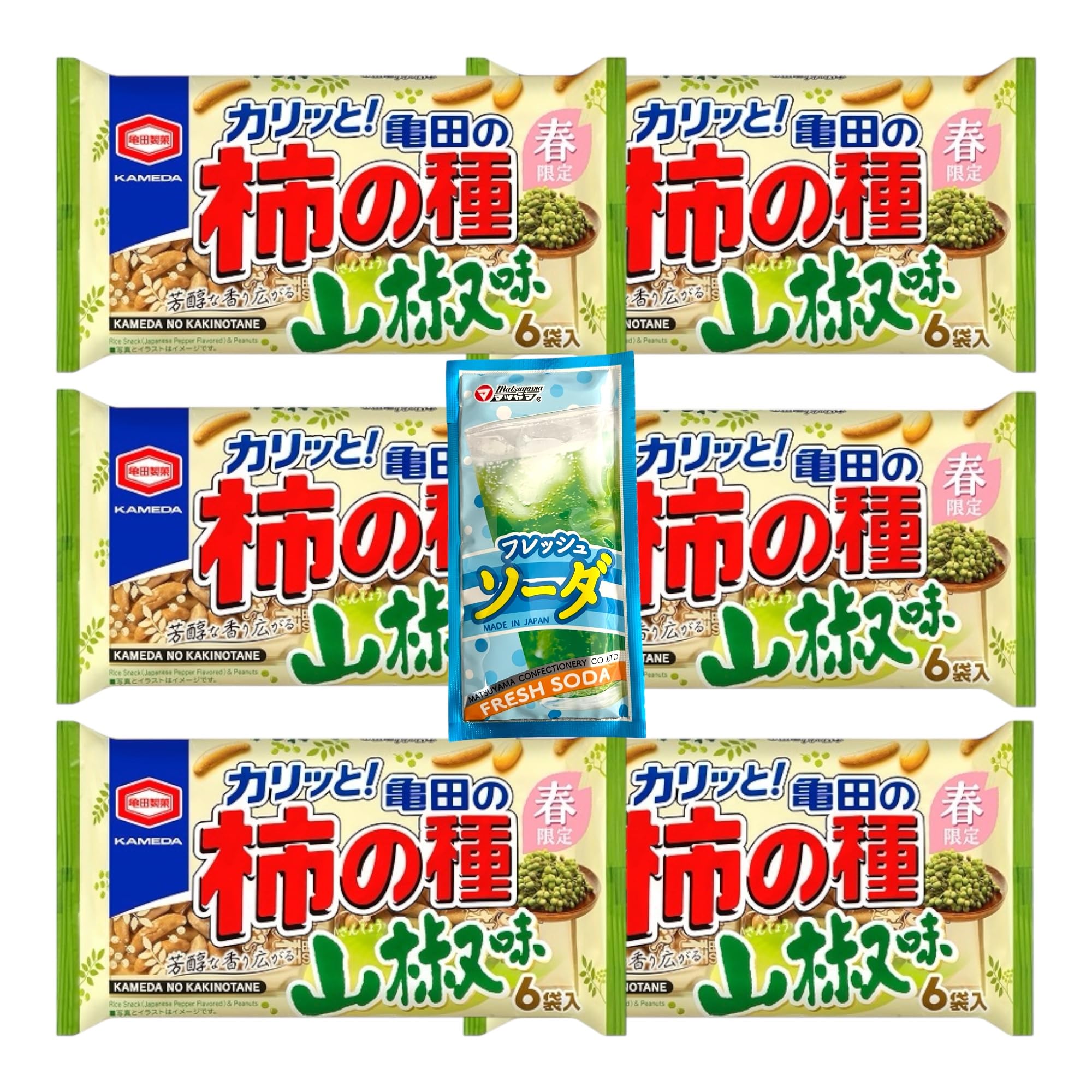 

Kameda Kakinotane Pepper x 6 Bags Original Set (Japanese Flavor)